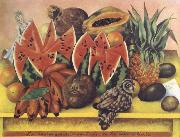 Frida Kahlo The Bride That Becomes Frightened When She Sees Life Open oil painting artist